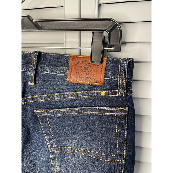 Lucky Brand Abbey Bermuda dark wash jean shorts cuffed raw hem women's 2/26 - Picture 8 of 8